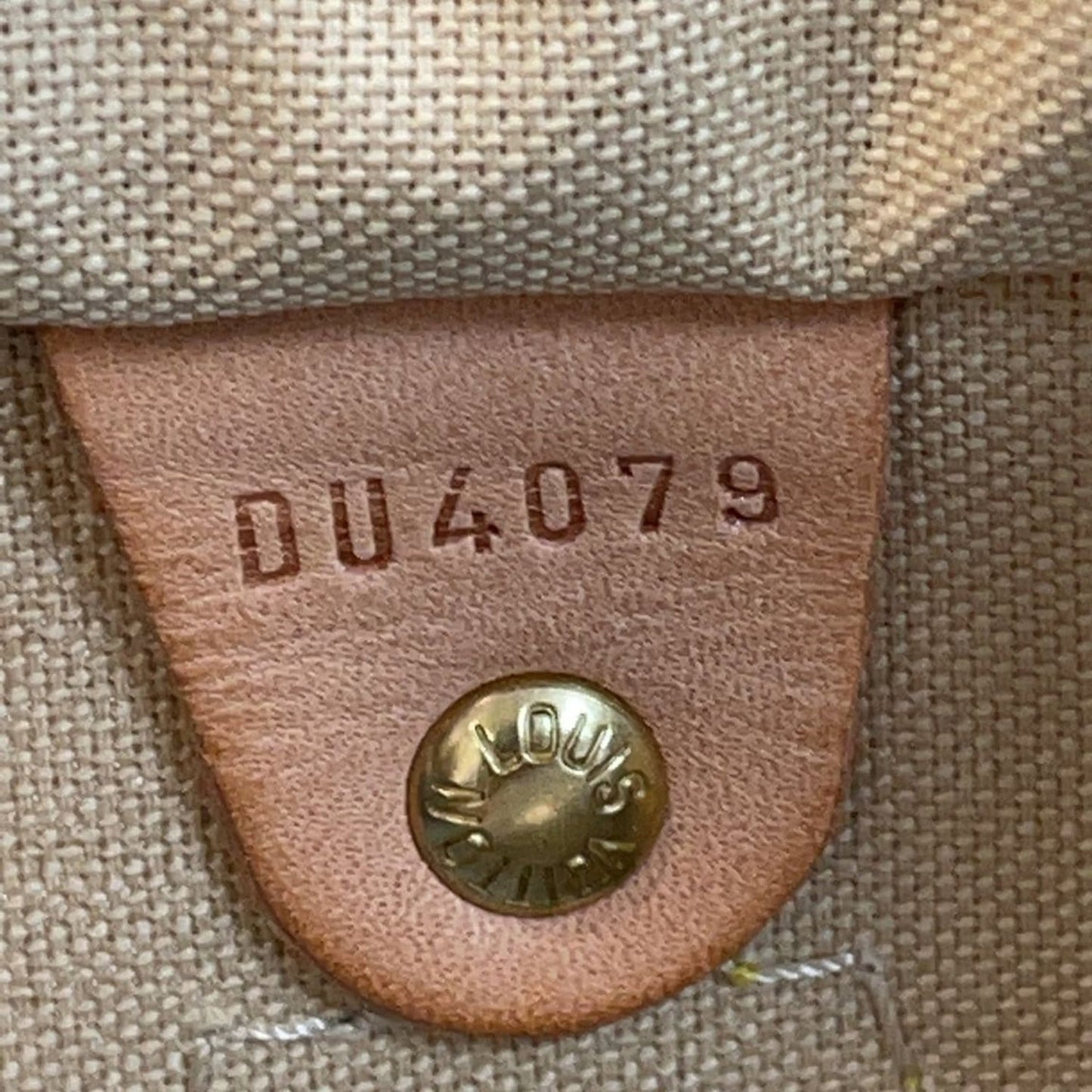 LOUIS VUITTON Speedy 35 Damier Azur Satchel Bag White