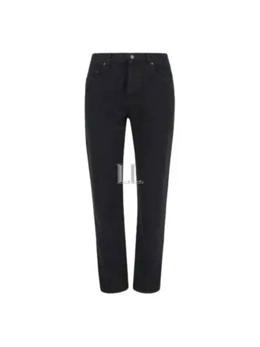 Luxury Saint Laurent Trending 2025 Vanessa Denim Straight Jeans Black