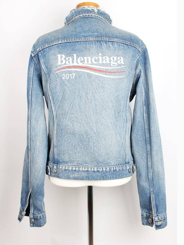 Luxury Balenciaga Trending 2025 Wave logo denim jacket 46