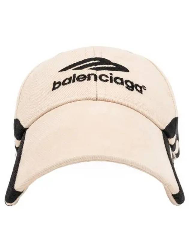 Luxury Balenciaga Trending 2025 3B Sports Icon Ball Cap Light Beige