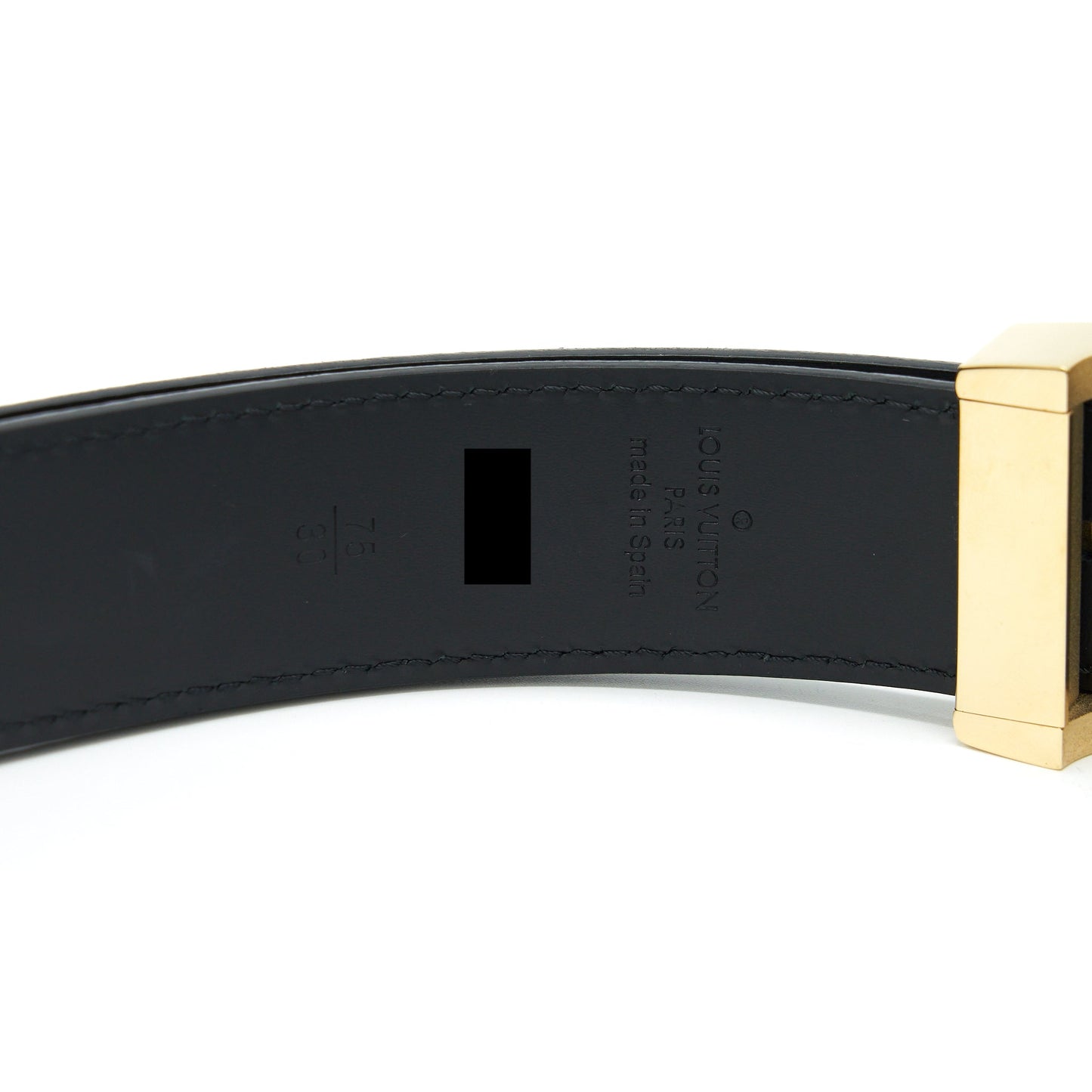 Louis Vuitton Size 75 Belt Black/Multicolour Monogram