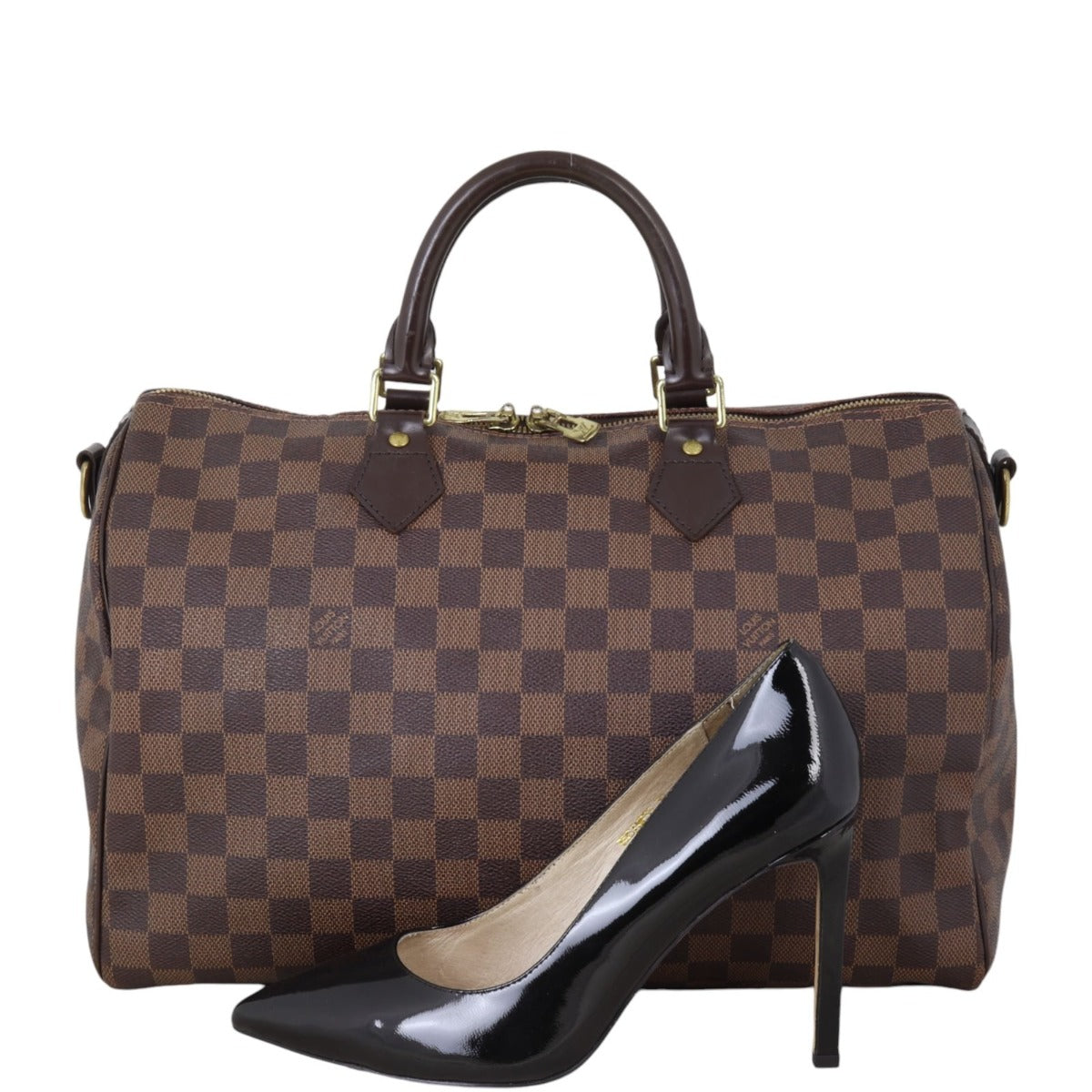 Louis Vuitton Speedy 35 Bandouliere Damier Ebene