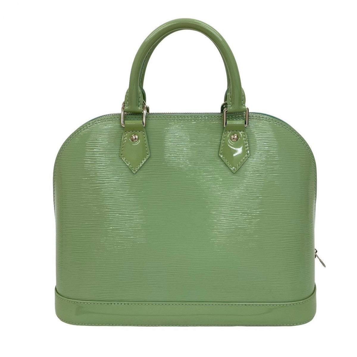 LOUIS VUITTON Handbag M40625 Patent leather Mint green Epi Alma PM