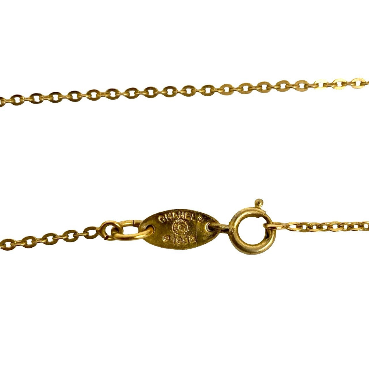 CHANEL Necklace Gold Plated gold