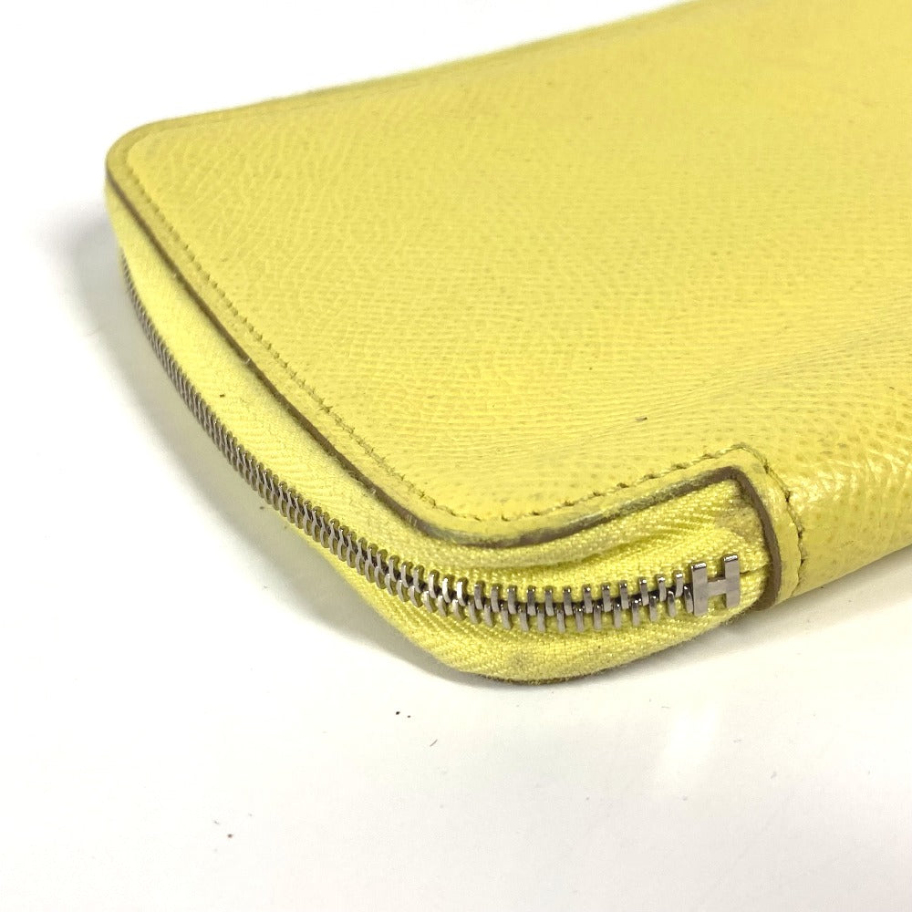 HERMES Notebook cover leather yellow Agendaship Women(Unisex)