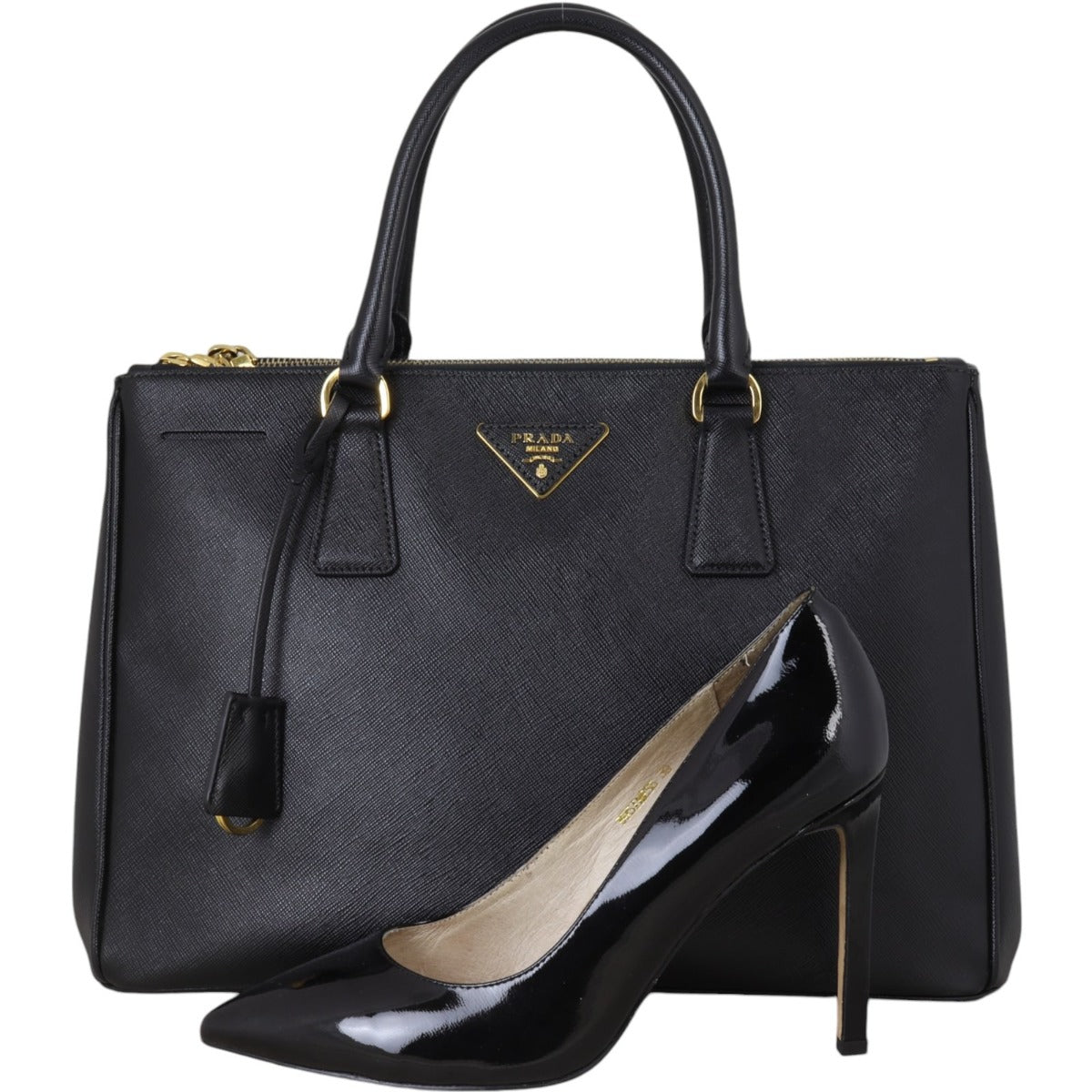 Prada Saffiano Lux Galleria Double Zip Tote Large