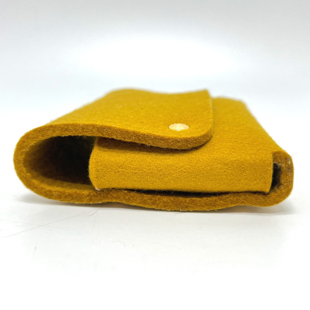 HERMES Accessory pouch felt Brown Etui Cult GM Playing Card Case