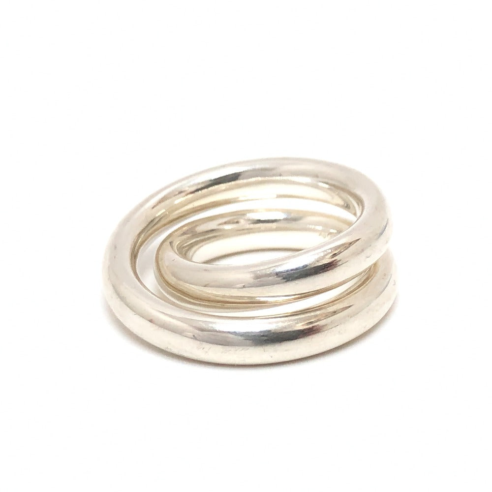 HERMES Ring SV925 Silver Vertige Women 50