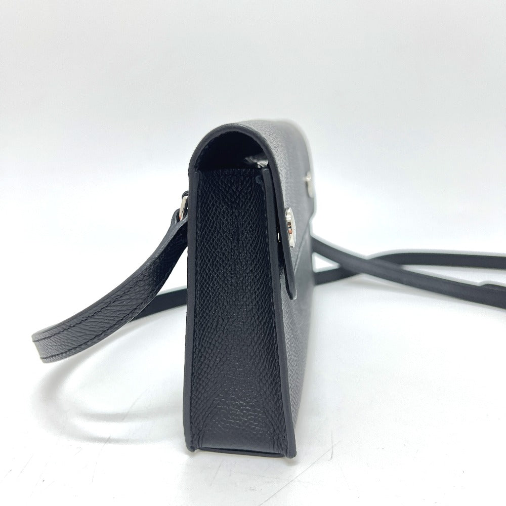 HERMES Shoulder Bag Epsom black Nap to Go