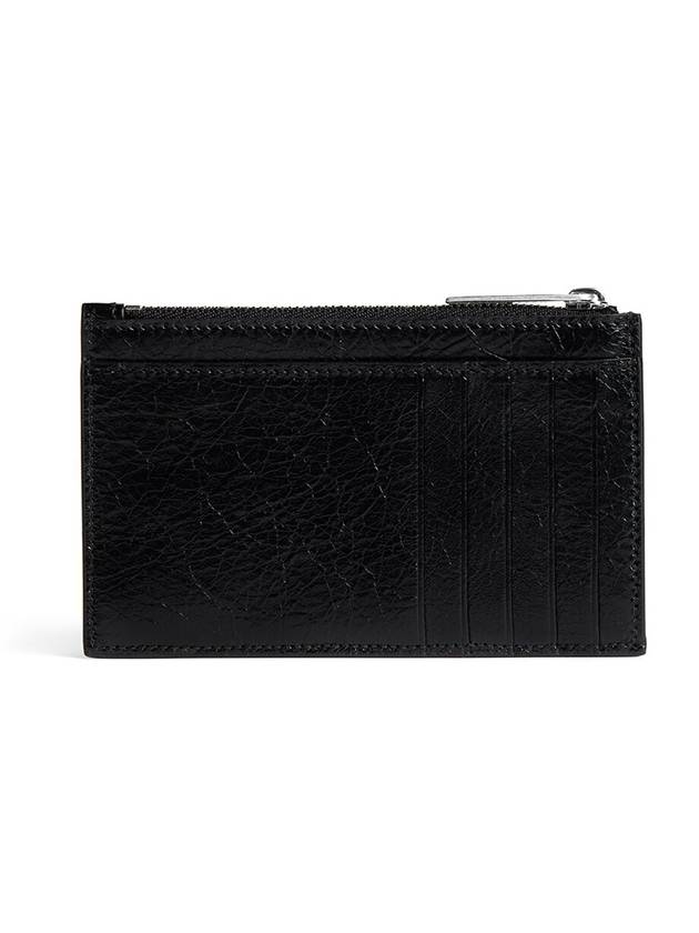 Luxury Balenciaga Trending 2025 Monaco Long Coin Card Wallet Black