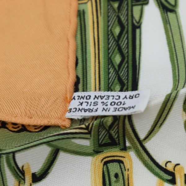 HERMES scarf silk Orange Handkerchief Petit Carre (Carre 45) gourosh silk twill Women
