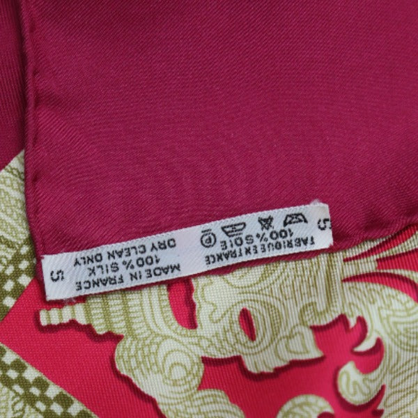 HERMES scarf silk purple Carre90 Knight carriage LA PRESENTATION Women