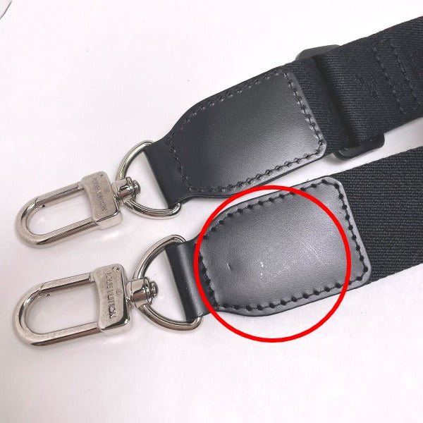 LOUIS VUITTON Shoulder strap N51192 Canvas, Steel black Adjustable For Damier Graphite