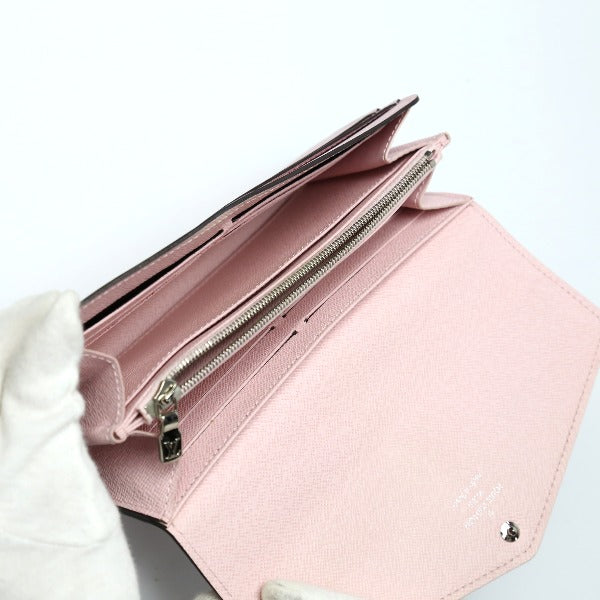 LOUIS VUITTON Long Wallet Purse M61216 Epi Leather Rose valerine Portefeuille Sara Epi With Coin Pocket Women