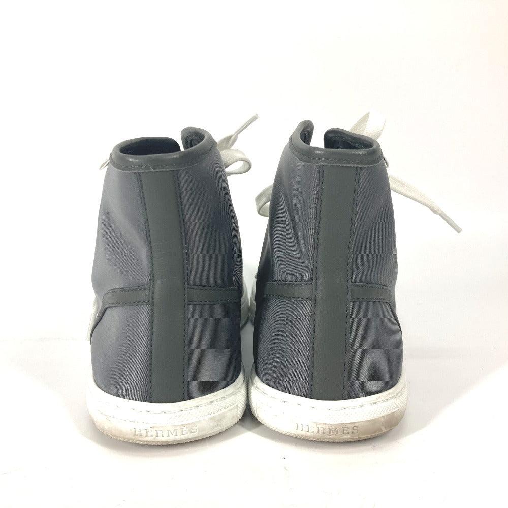 HERMES sneakers Nylon gray laces shoes shoes Express mens 40.5