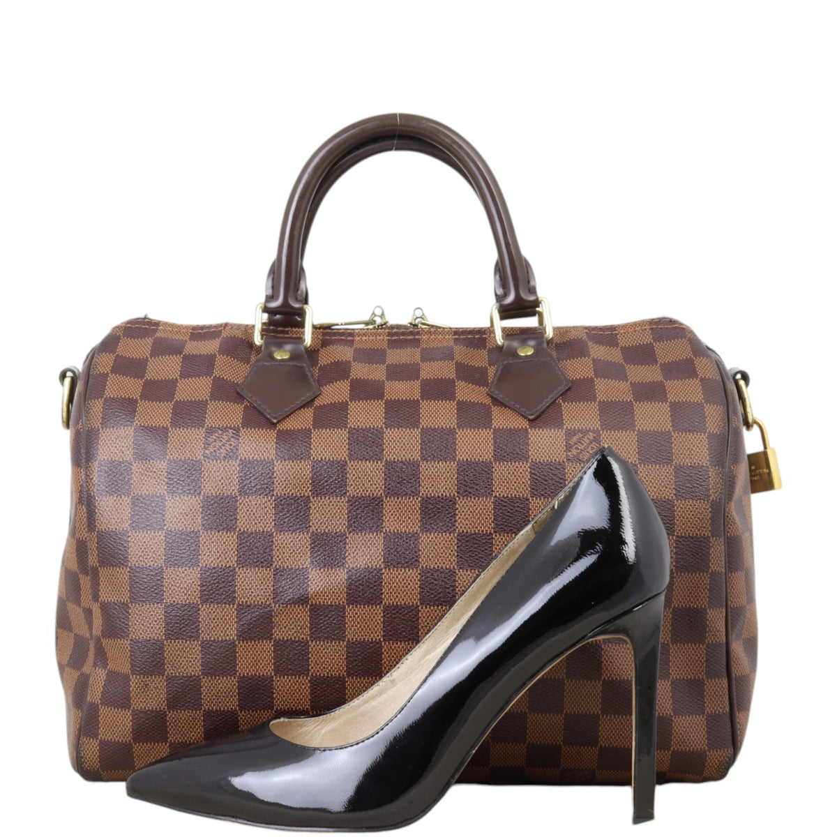 Louis Vuitton Speedy 30 Bandouliere Damier Ebene