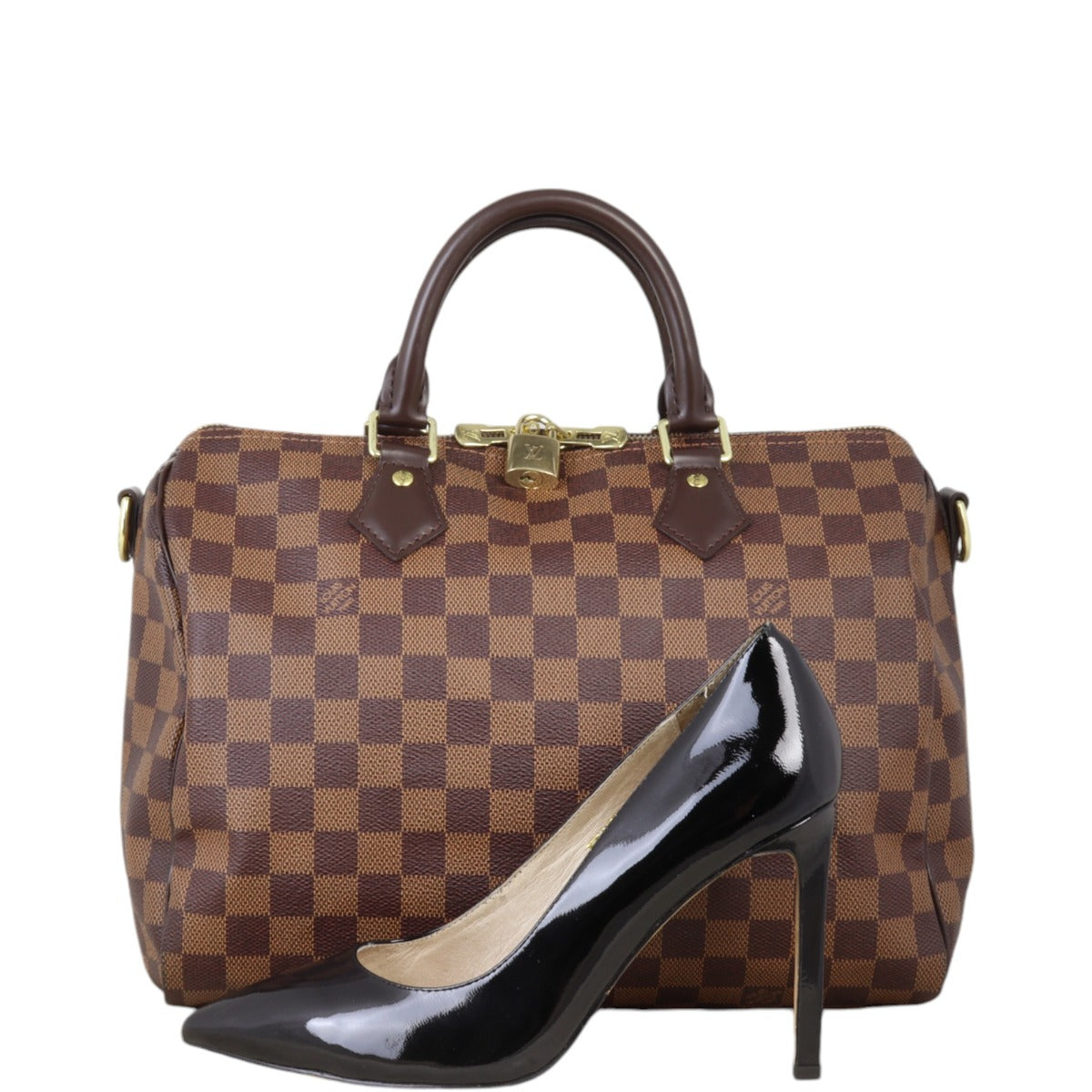 Louis Vuitton Speedy 30 Bandouliere Damier Ebene