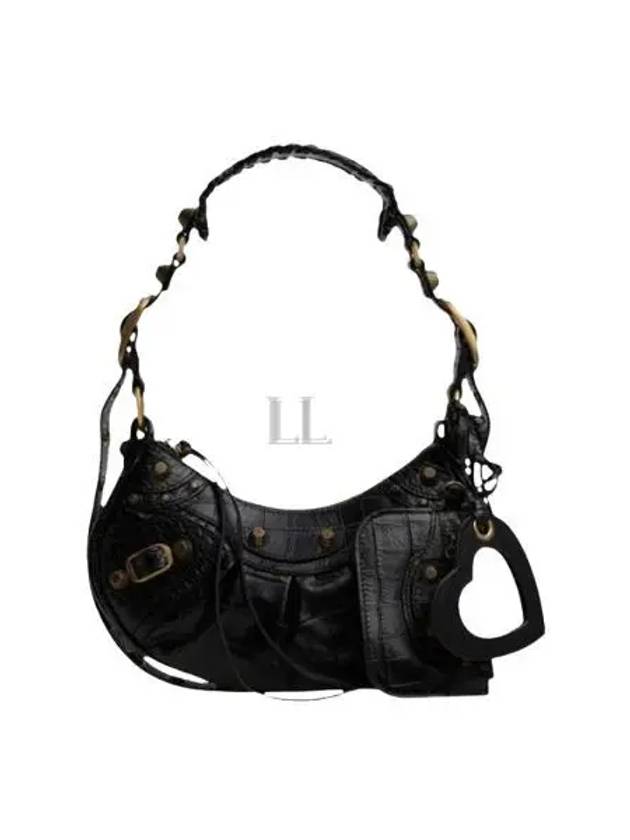 Luxury Balenciaga Trending 2025 Le Cagole XS Shoulder Bag Black