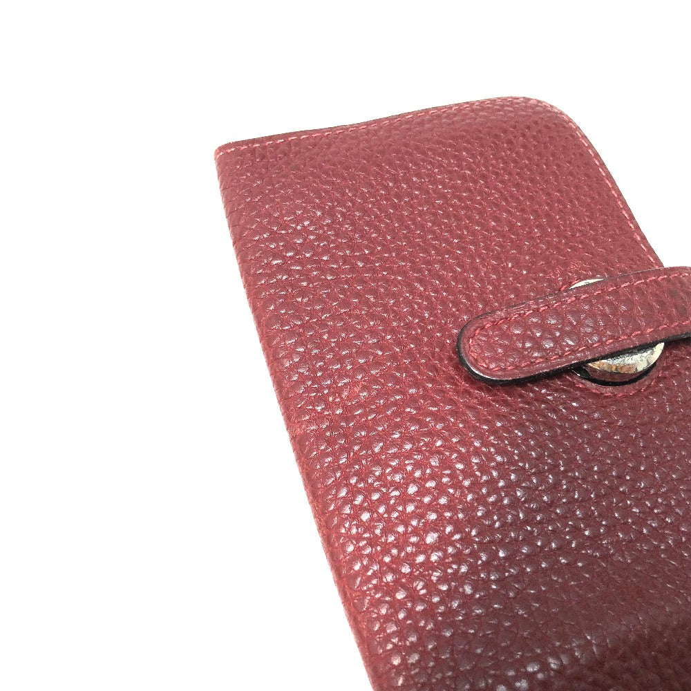 HERMES Coin case Togo Rouge ash Dogon Women