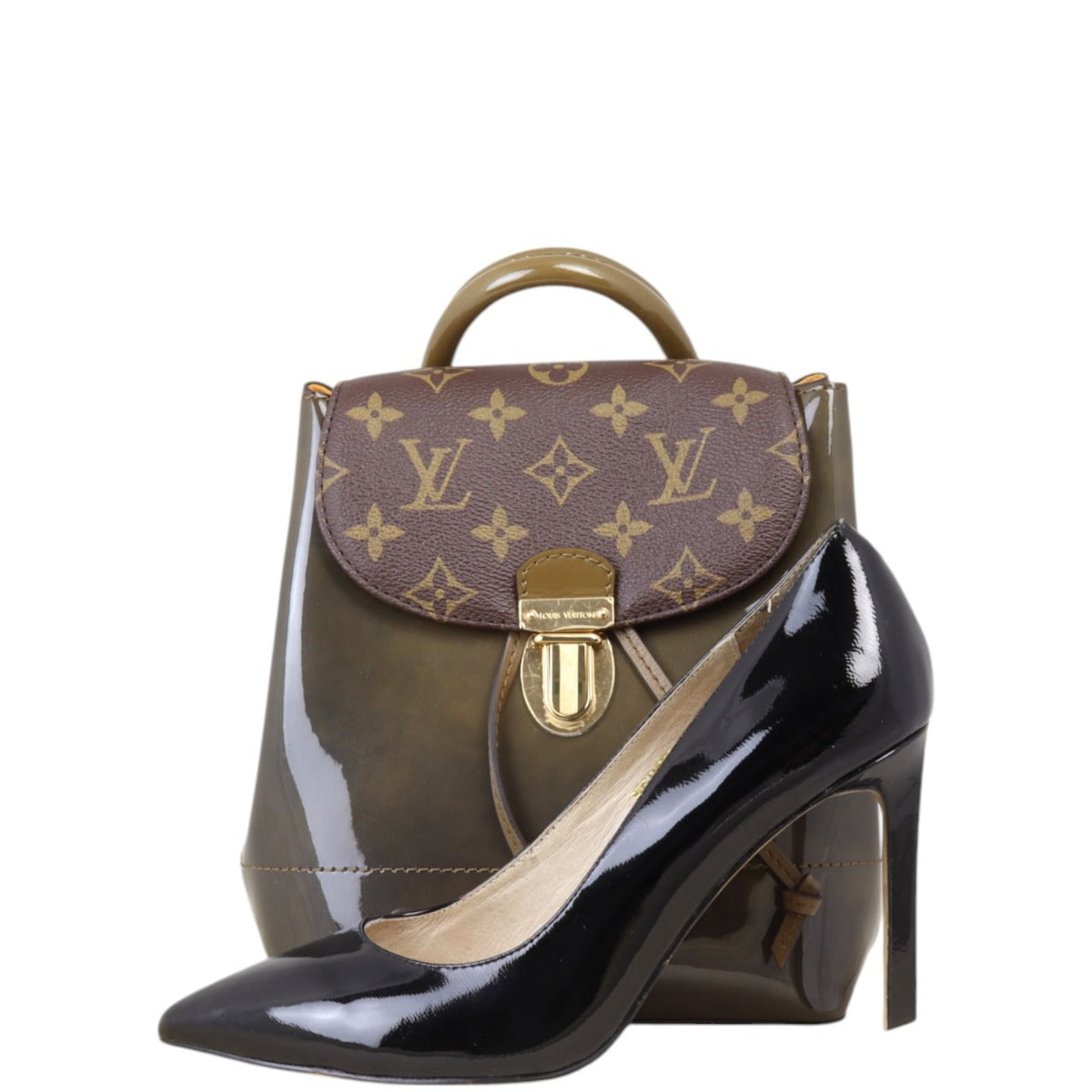 Louis Vuitton Hot Springs Backpack Patent Monogram