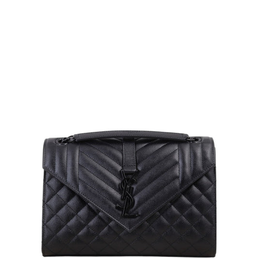 Saint Laurent Monogram Mix Matelasse Envelope Chain Bag Medium
