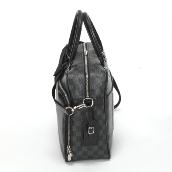 LOUIS VUITTON Shoulder Bag N23253 Damier Grafitto Canvas gray Business bag Damier Graphite Ikar mens