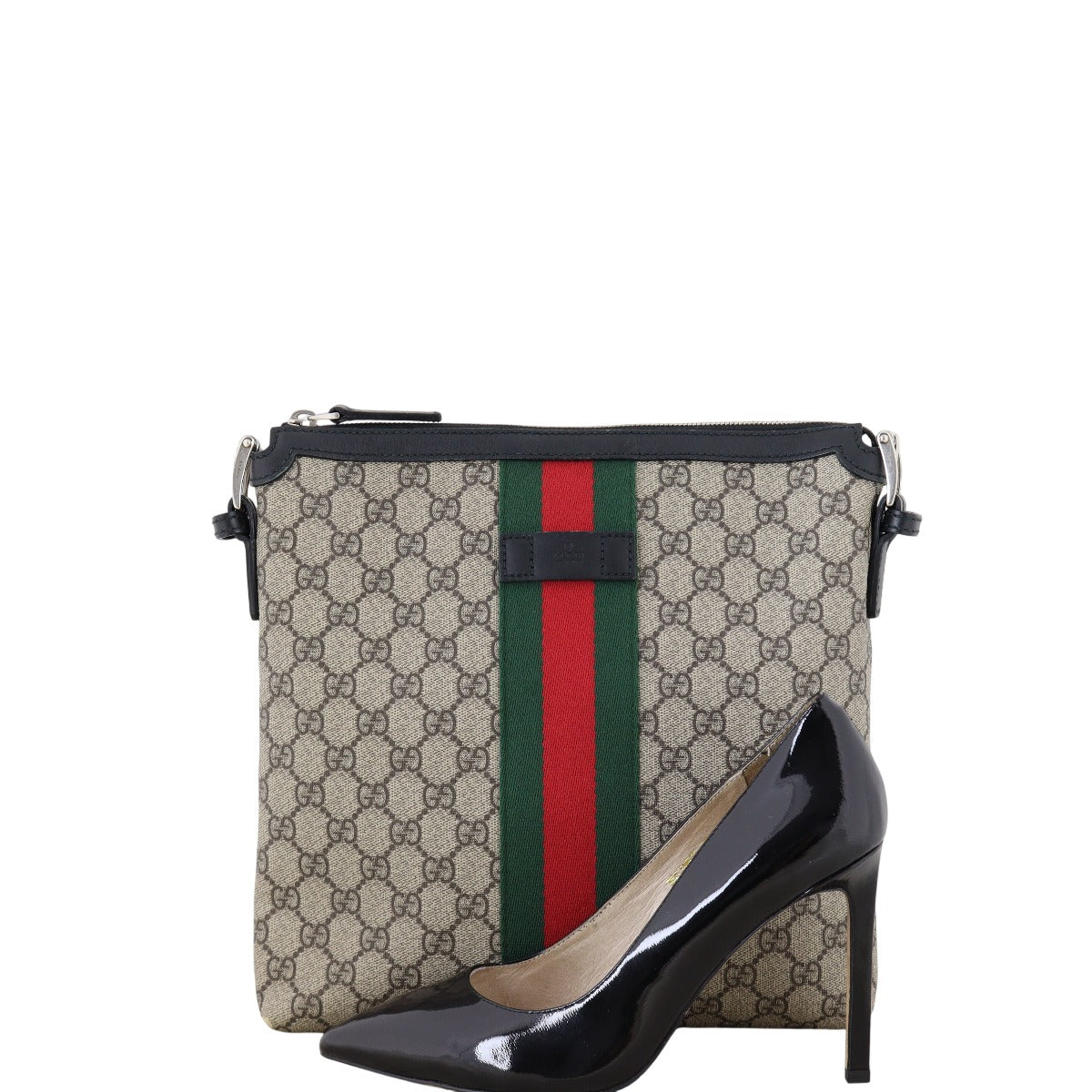 Gucci GG Supreme Web Messenger Bag