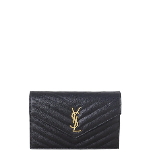 Saint Laurent Cassandre Envelope Chain Wallet