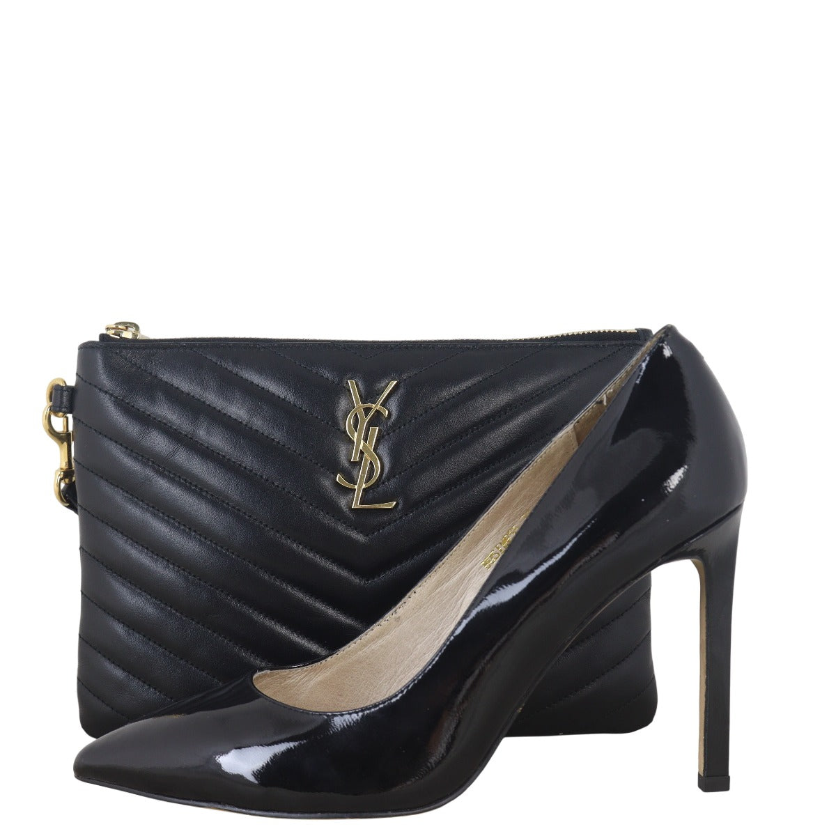 Saint Laurent Cassandre Monogram Matelasse Pouch