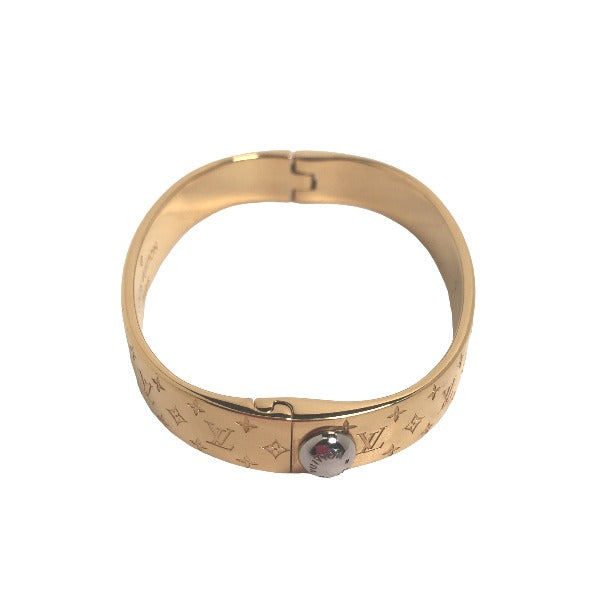 LOUIS VUITTON bracelet M00251 Gold Plated gold Cuff nanogram Monogram Small size Women S