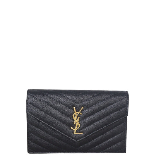 Saint Laurent Cassandre Envelope Chain Wallet