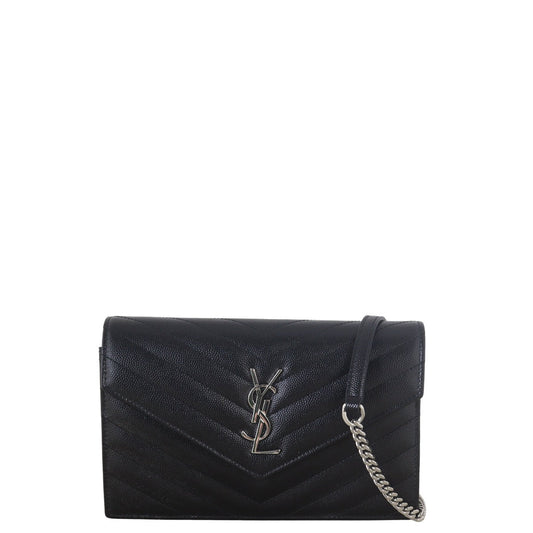 Saint Laurent Cassandre Envelope Chain Wallet
