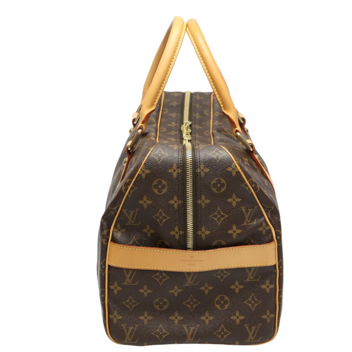 LOUIS VUITTON Boston Duffel bag M40074 Monogram canvas Brown Travel bag Monogram Carryall mens(Unisex)