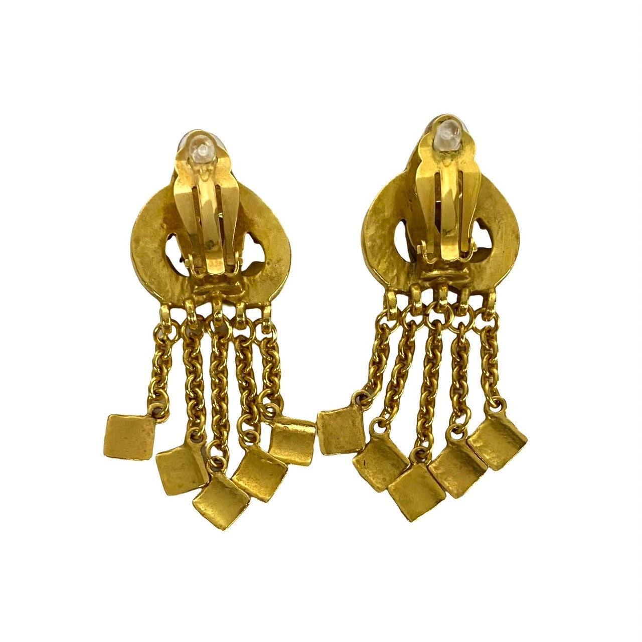 CHANEL Earring Gold Plated gold COCO Mark Women