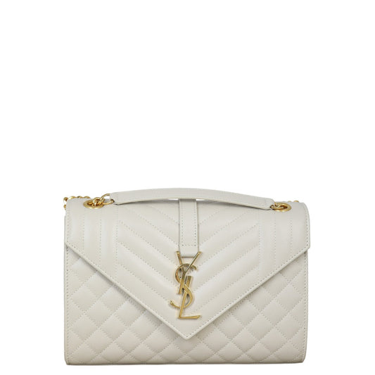 Saint Laurent Monogram Mix Matelasse Envelope Chain Bag Medium