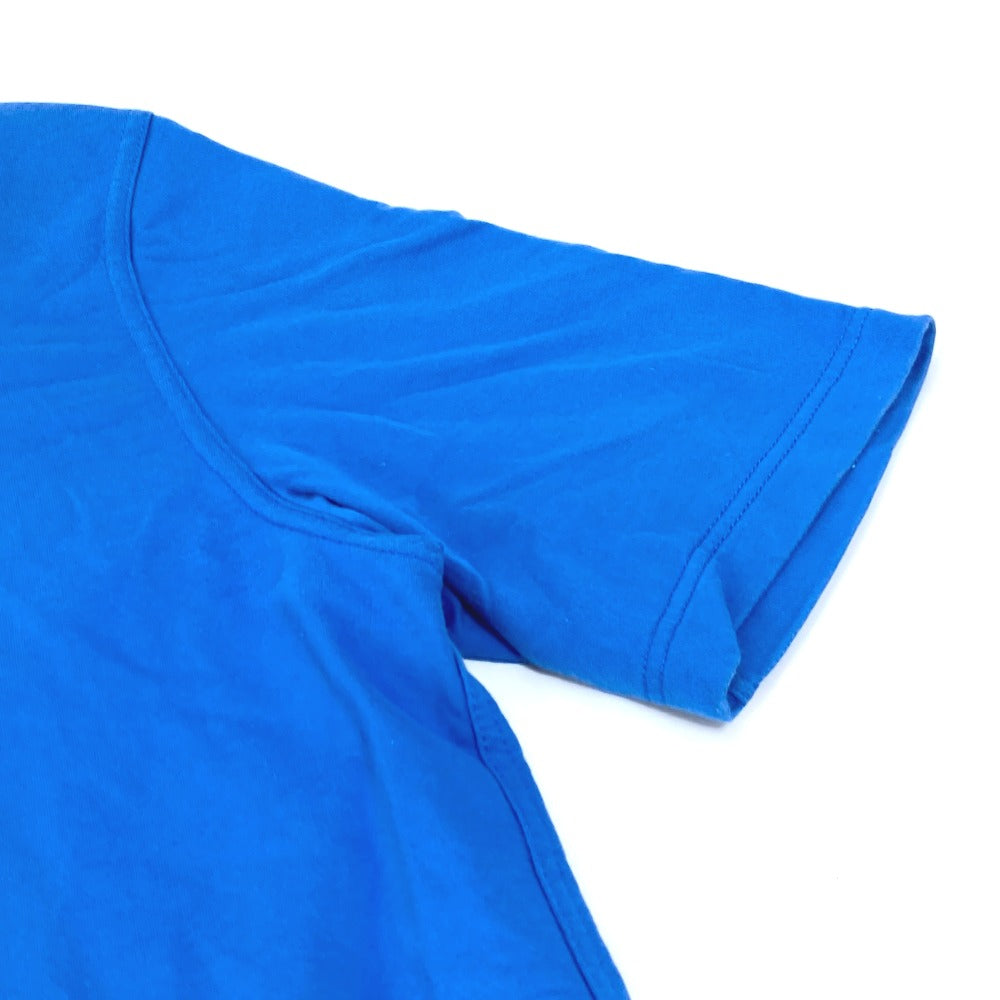 HERMES Short sleeve T-shirt cotton blue Hello Mr. Falier Patch mens M