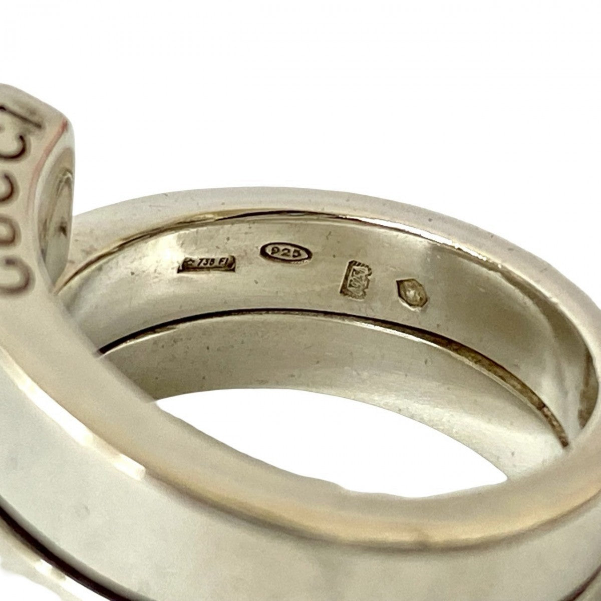 GUCCI Ring Silver925 Silver Spiral ring mens 13