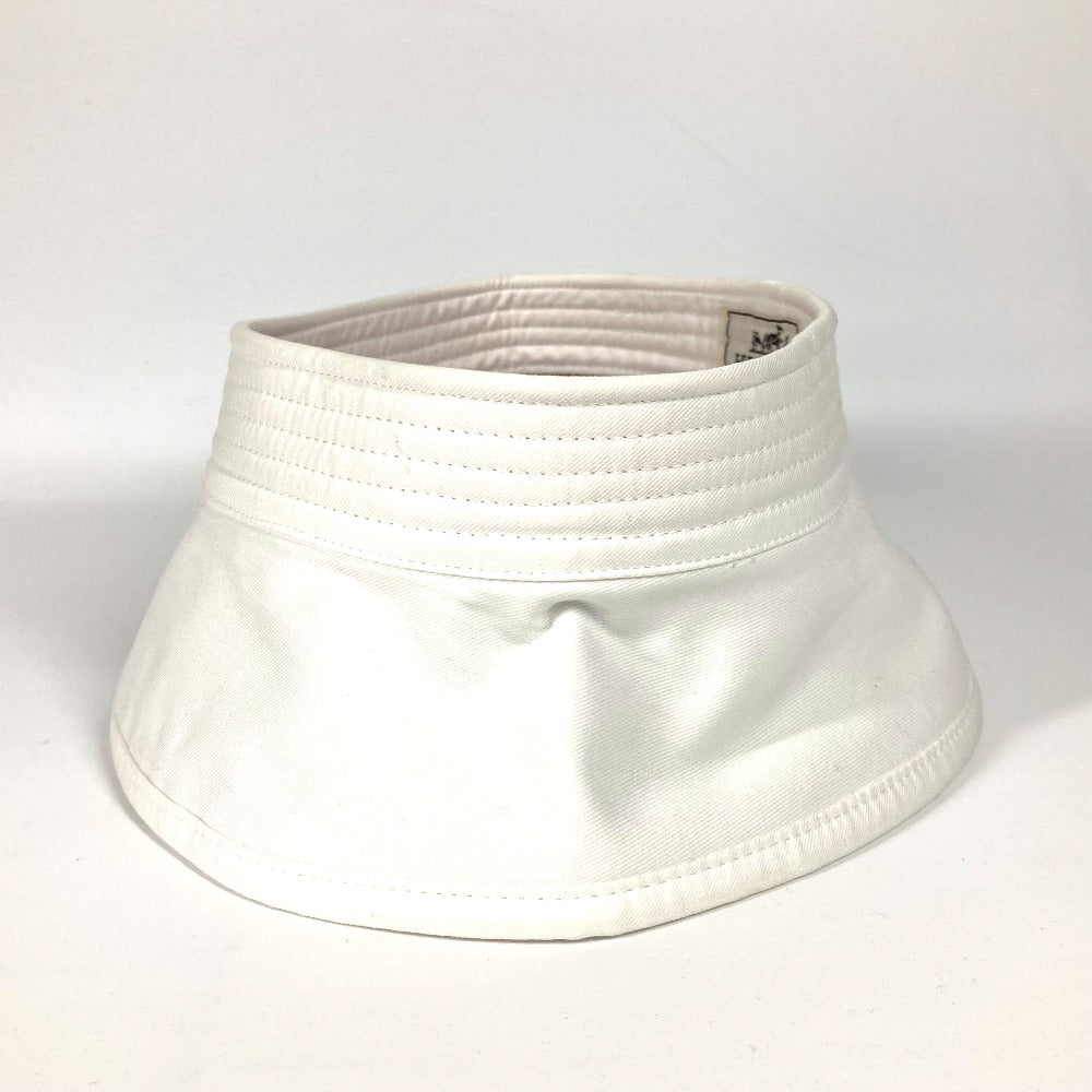 HERMES Sun visor Cotton, Nylon white visor unisex(Unisex) 57