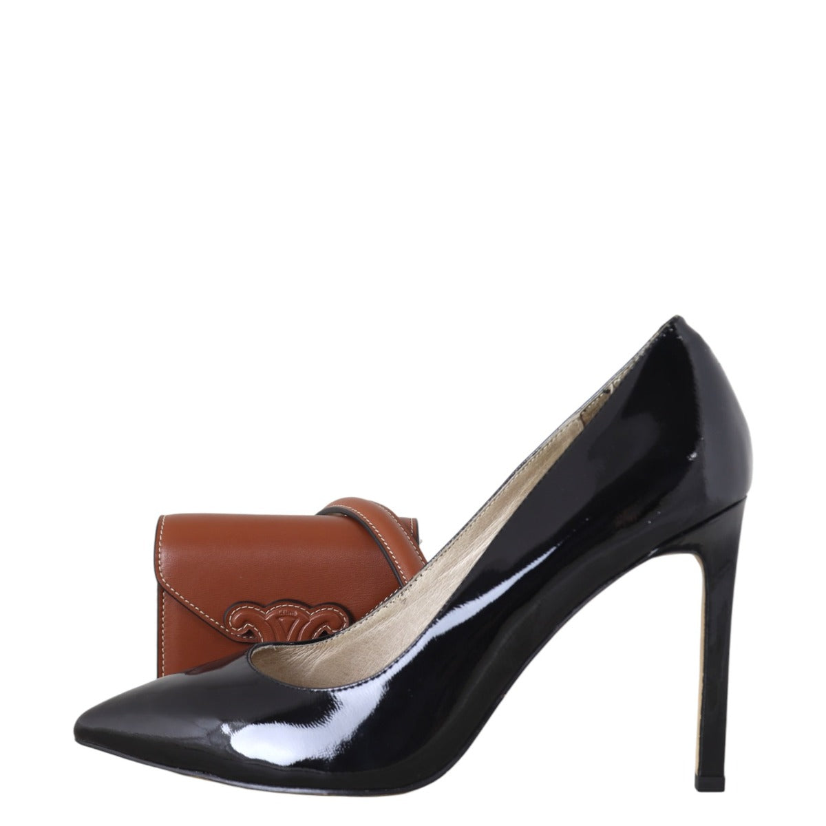 Celine Triomphe Card Holder On Chain