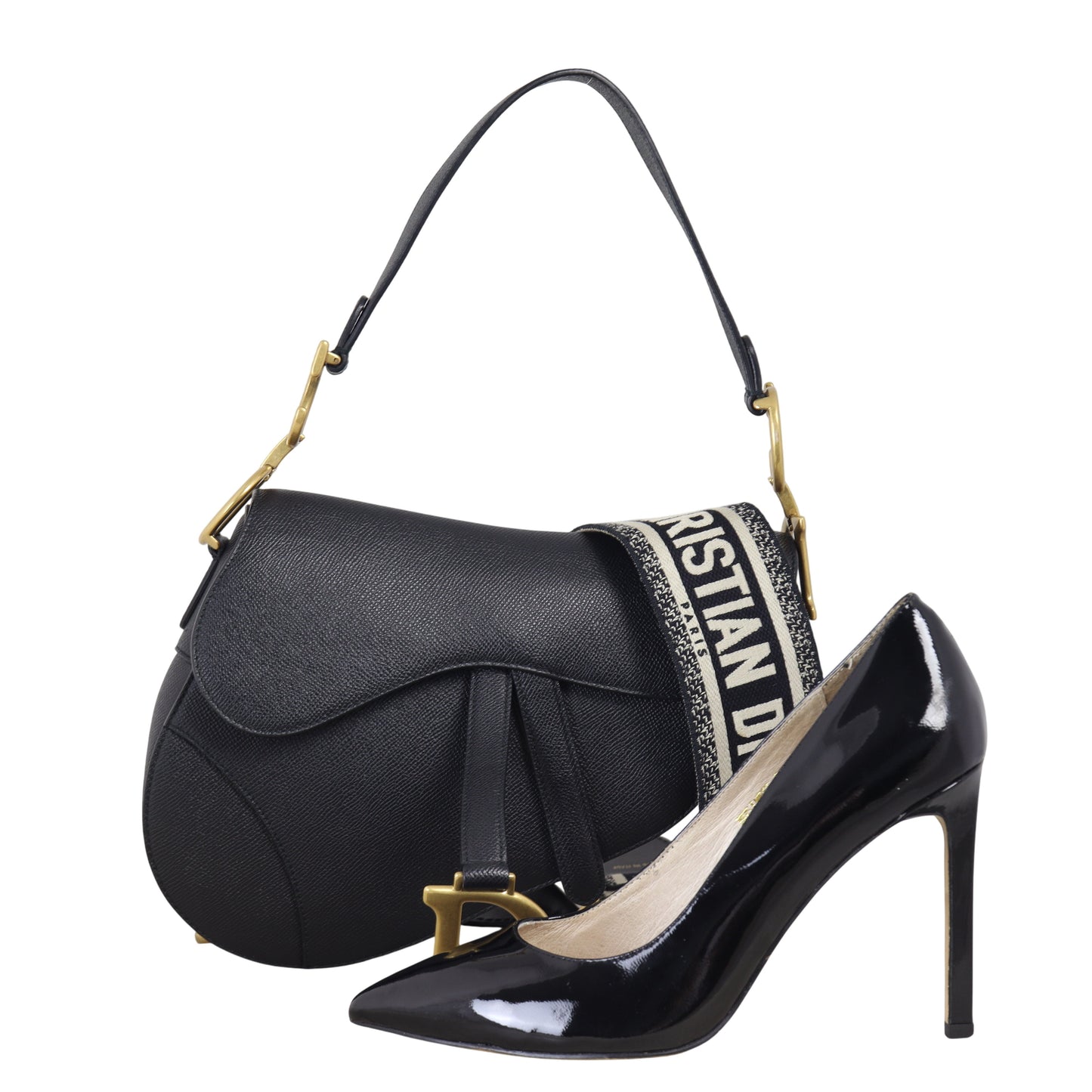 Dior Saddle Bag with Embroidered Strap
