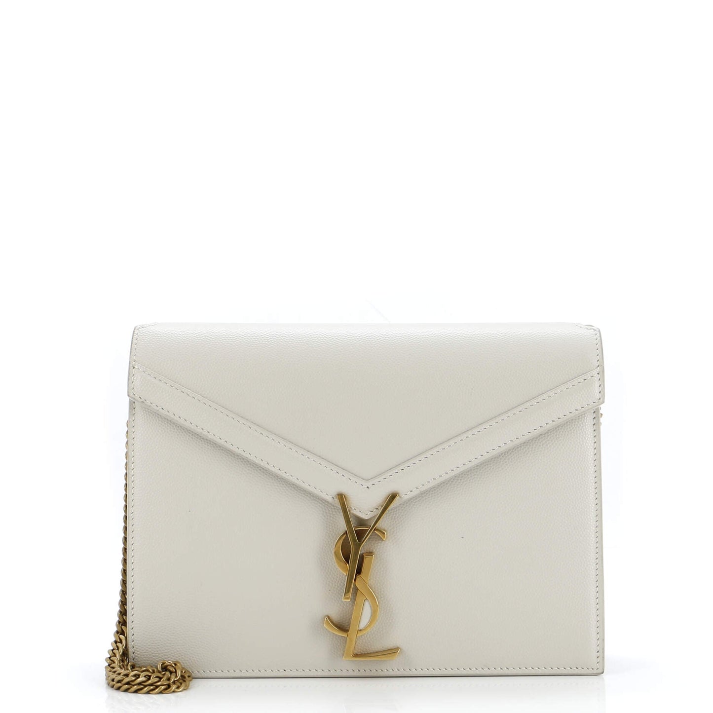 Luxury Saint Laurent Trending 2025 Cassandra Chain Shoulder Bag Leather Small
