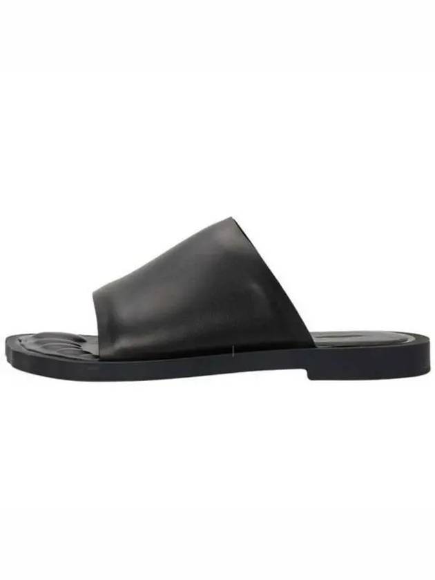 Luxury Balenciaga Trending 2025 Leather Slippers Black