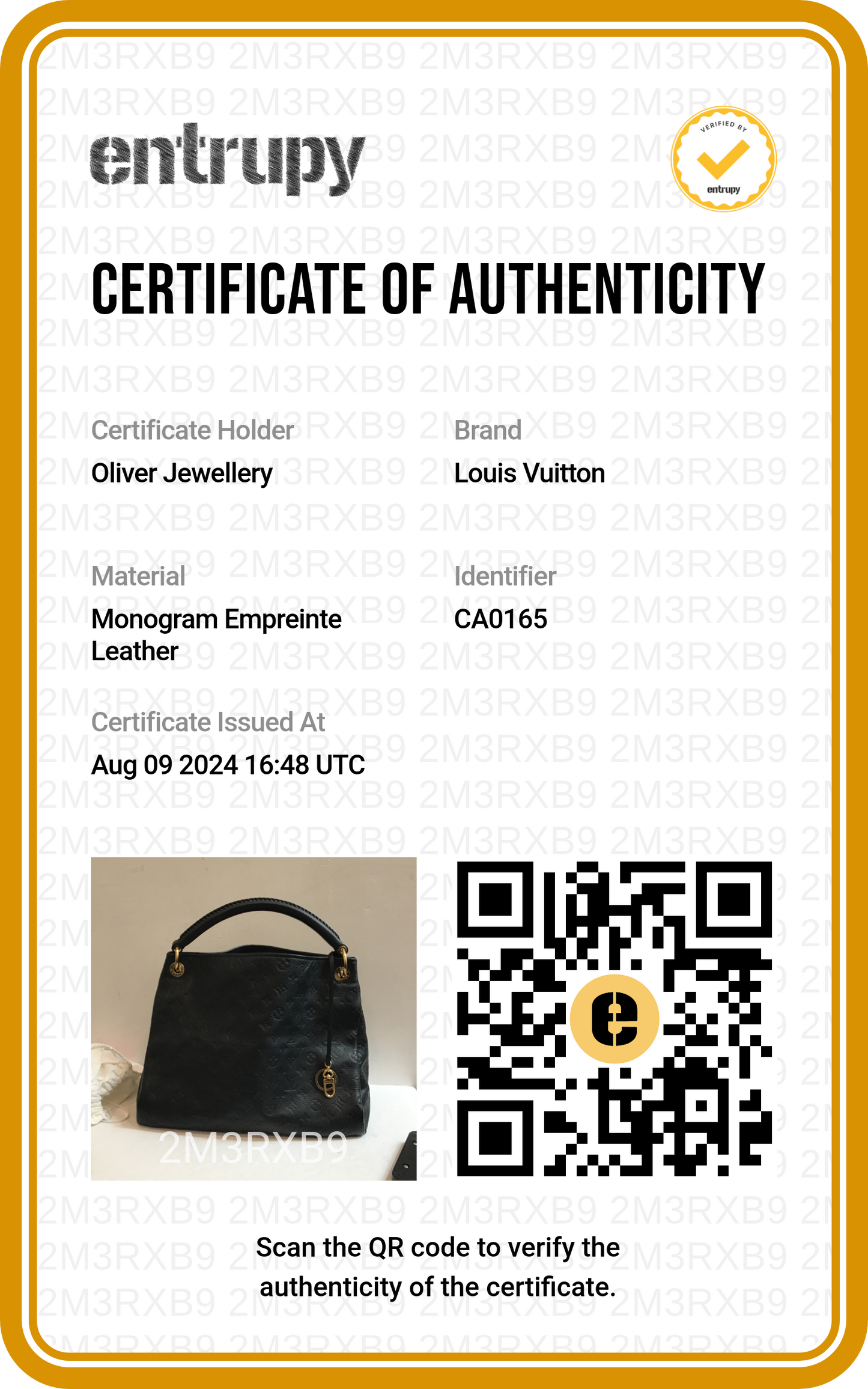 Louis Vuitton Navy Monogram Empreinte Artsy MM