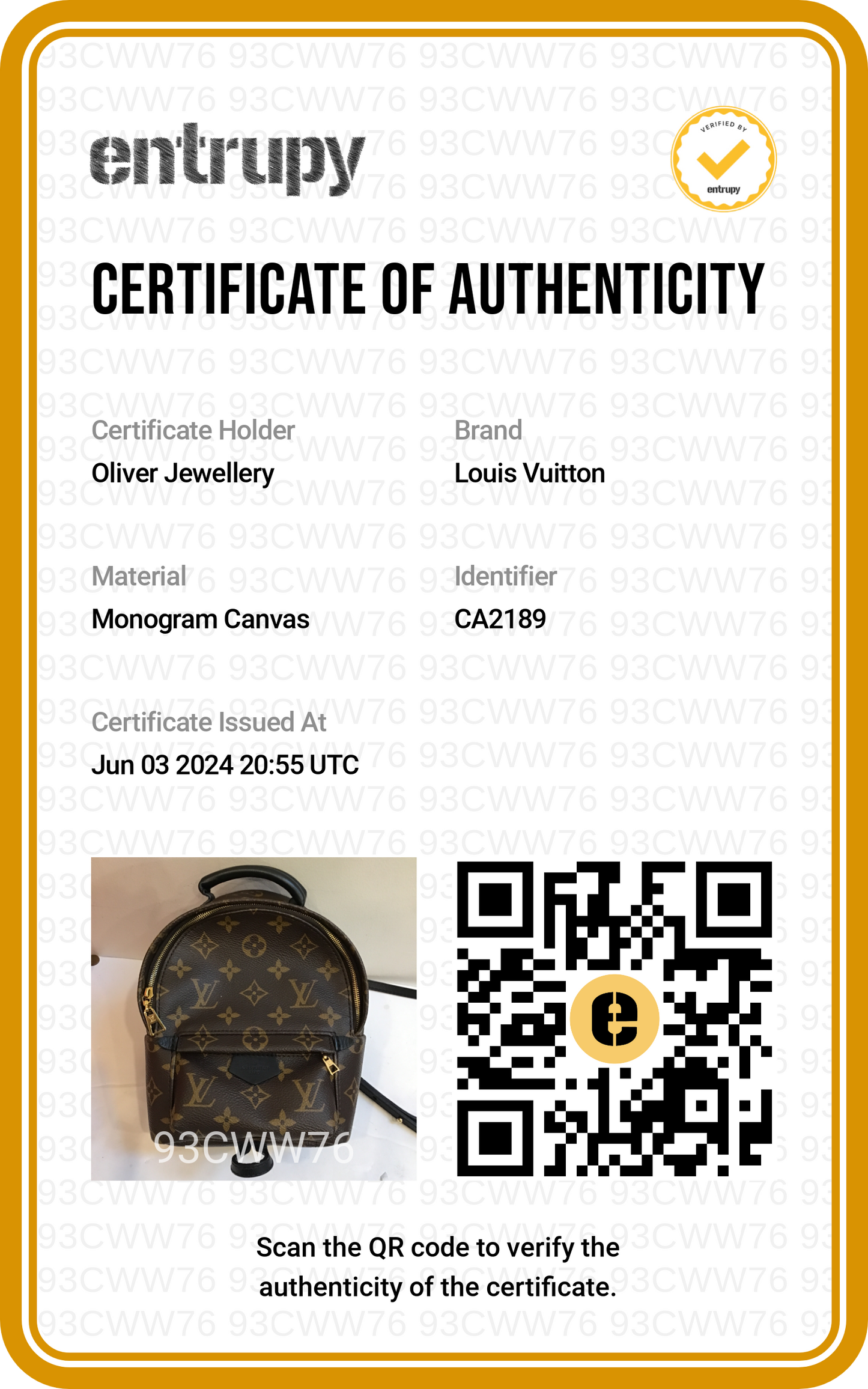 Louis Vuitton Monogram Palm Springs Mini Backpack