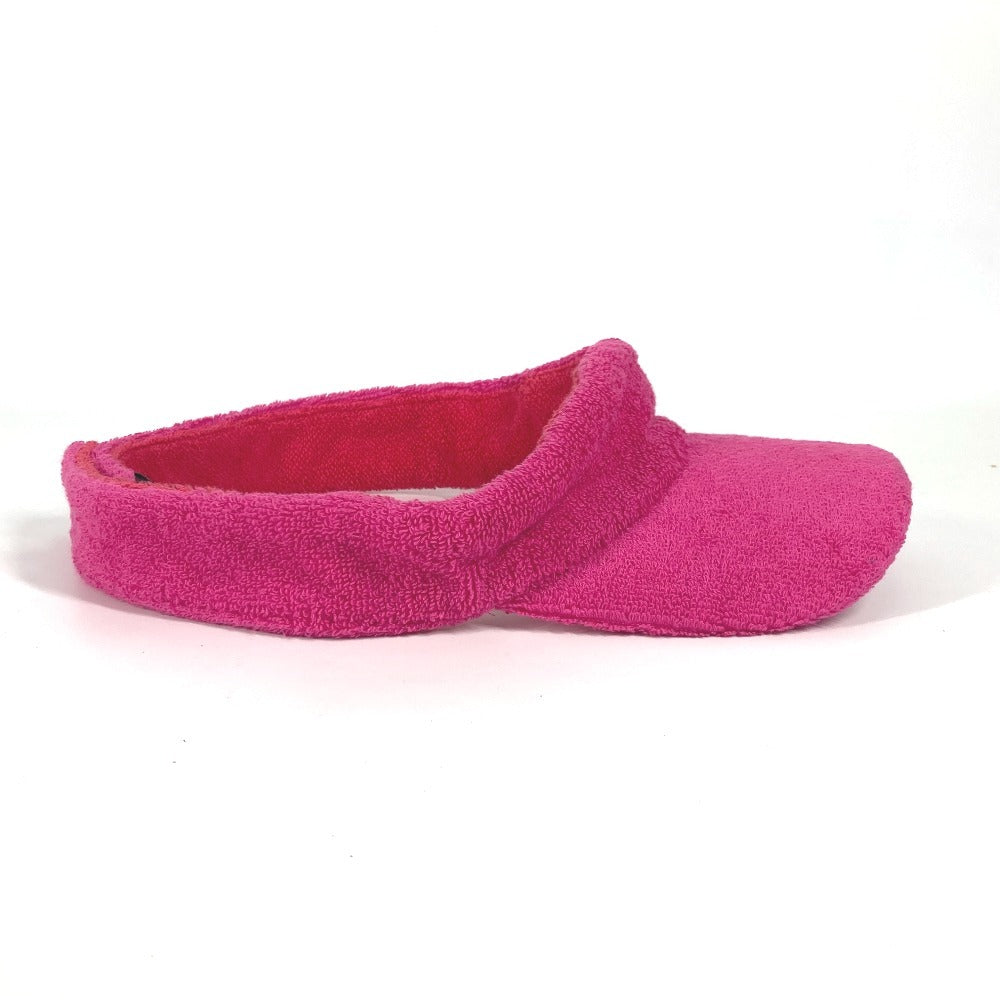 CHANEL Sun visor cotton pink 20C logo