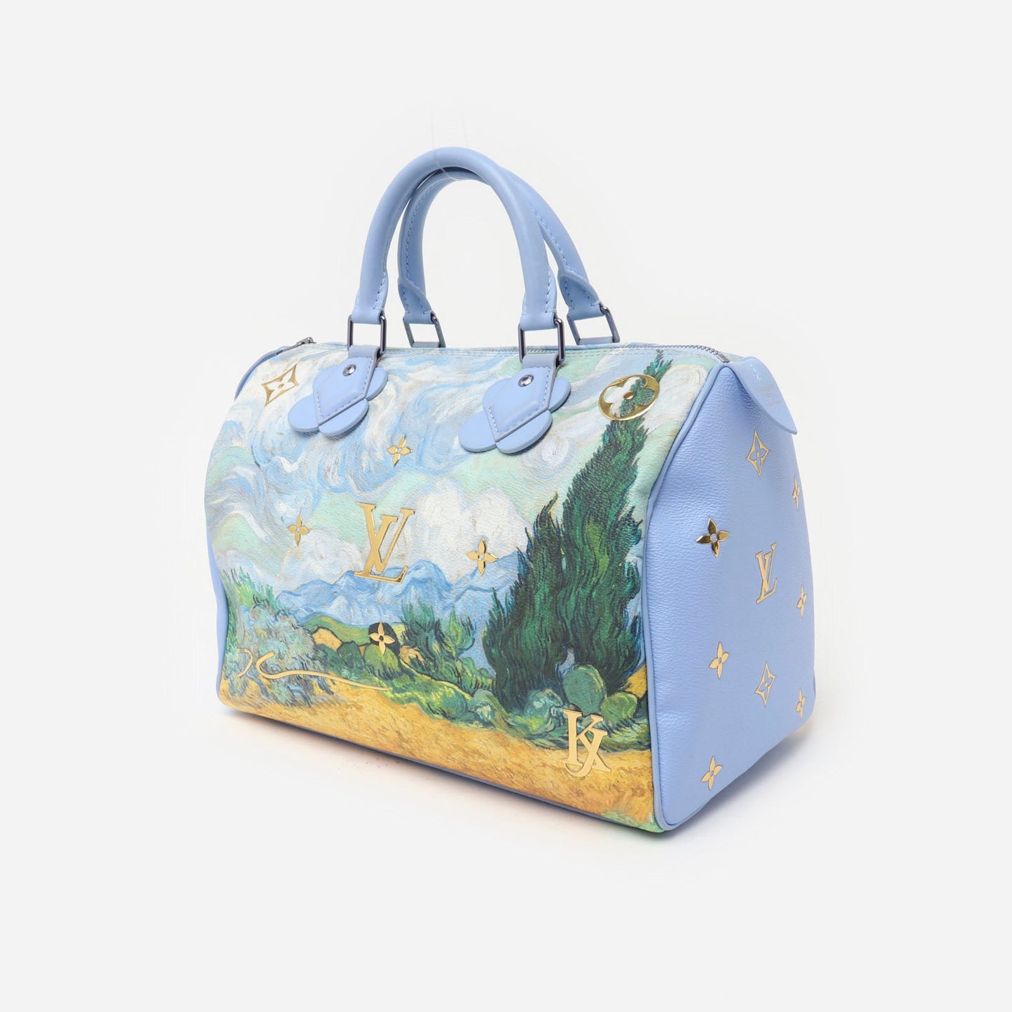 Louis Vuitton x Jeff Koons Speedy 30 Van Gogh Top Handle Bag