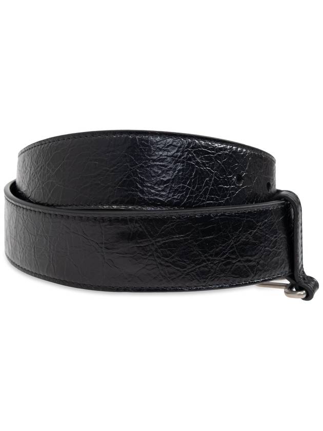 Luxury Balenciaga Trending 2025 Luxury Balenciaga Trending 2025 Leather Belt With Chain, Men's, Black