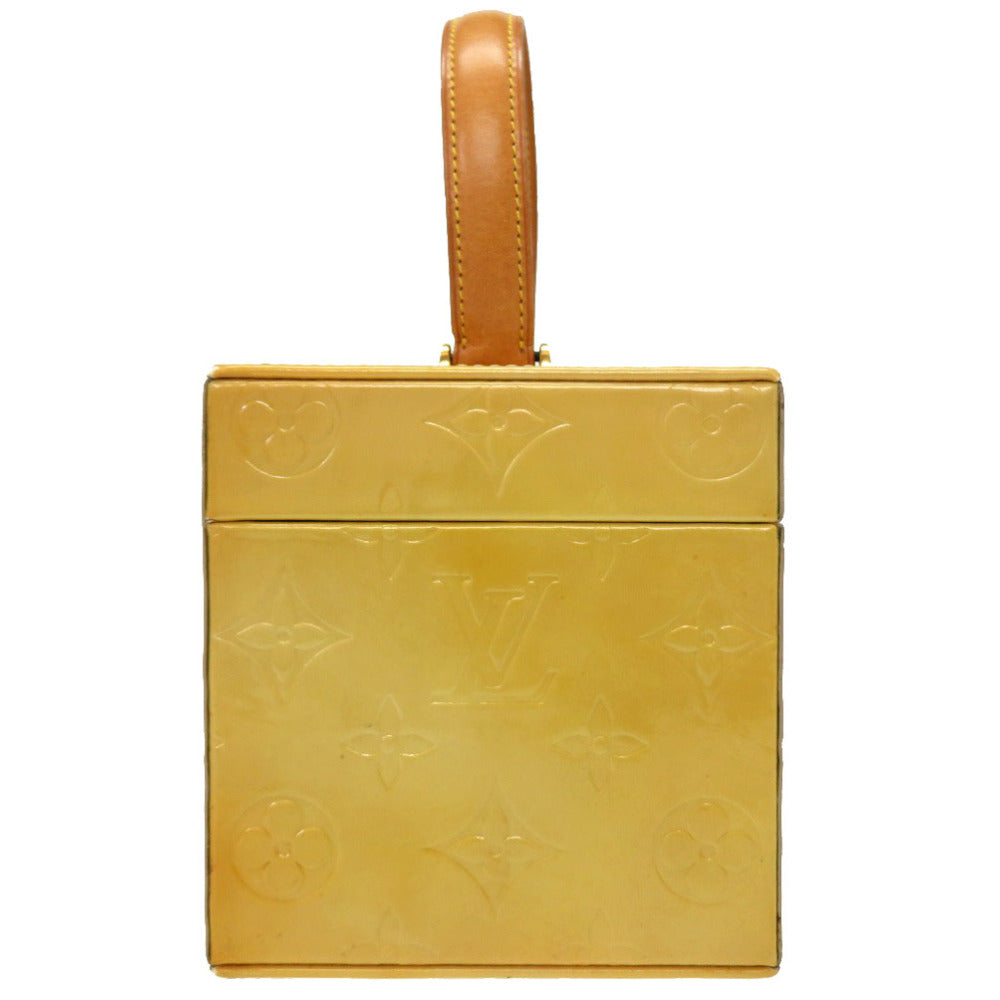 LOUIS VUITTON Handbag M91002 Monogram Vernis Lime yellow Vernis Bleecker Women