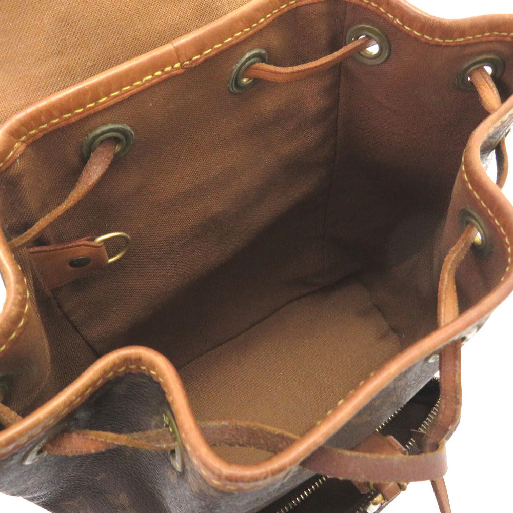 LOUIS VUITTON Backpack M51137 Monogram canvas Brown Monogram Mini Montsouris Women
