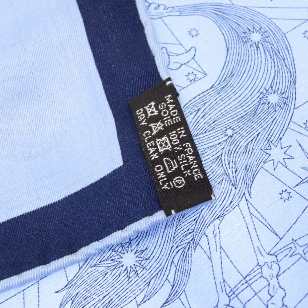 HERMES scarf silk Marin Carre45 Petit boyfriend C'est La Fete Serafit Women(Unisex)